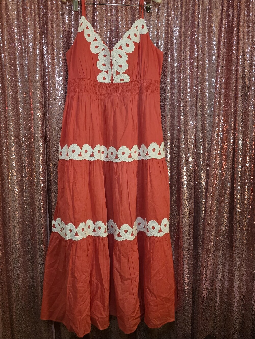 NWT Lilly Pulitzer Zanna Cotton Midi Dress Paradise Punch Size 12 - Picture 6 of 9